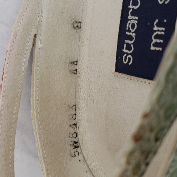 STUART Weitzman For Mr Seymour Snake Skin Peeptoe Heels 8.5 Multicolor in Box EU - Picture 11 of 16